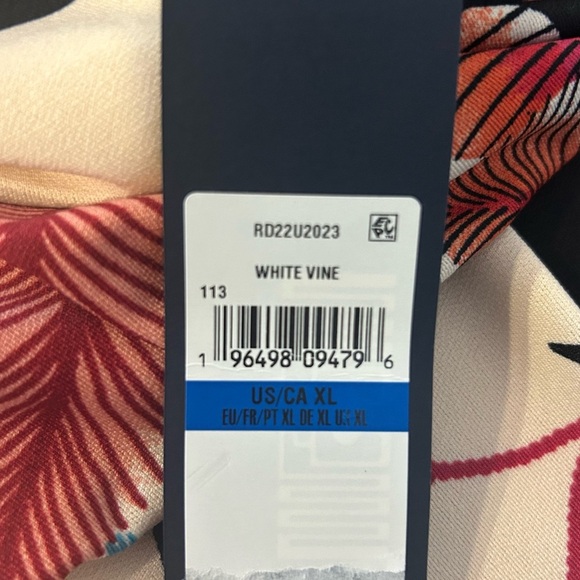 🌴NWT “Rachel Roy” White Vine Print Maxi Sundress w/ Waist Cutouts Size XL - Picture 10 of 17